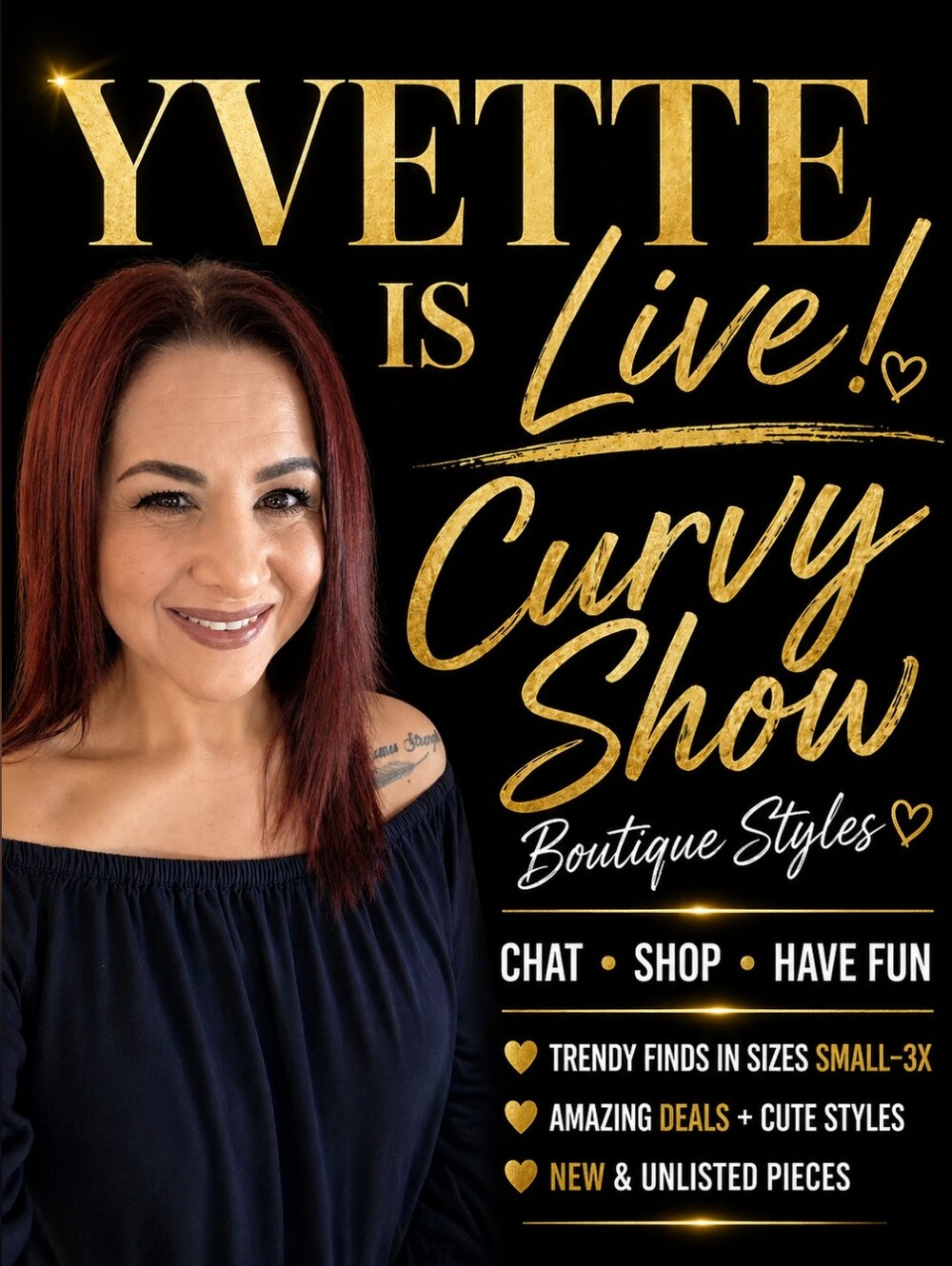 @yvet_gem333 Is Live! Curvy Girl Boutique Show✨️ All Sizes Up To 4X!!